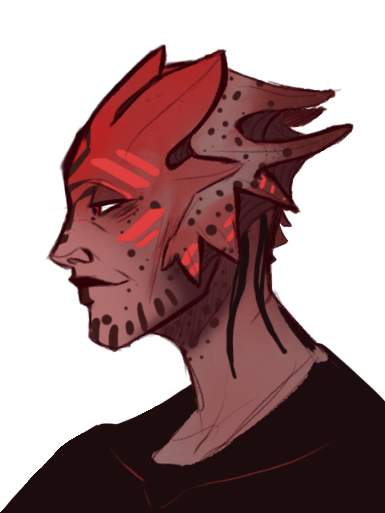 XXX cornbeefroast:  Wanted to draw a krogan asari photo