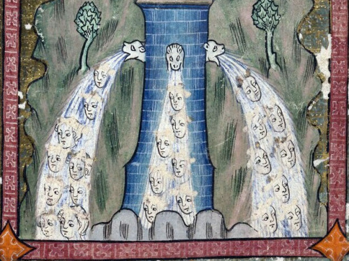 medieval: Face FountainRothschild Canticles. 14th c. Beinecke MS 404