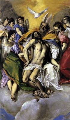 allegoryofart:  The Trinity, El Greco, 1577