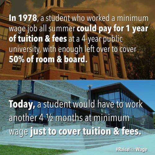 ourtimeorg:  The cost of college is out of control. http://wefb.it/9101EE