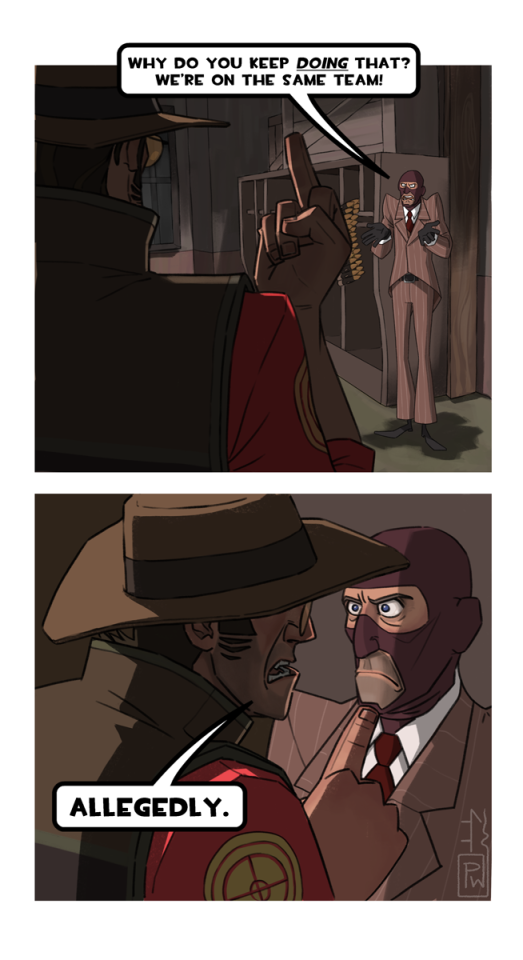 I Recently Came Across Your Amazing TF2 Art (I Adore The Way You Draw Sniper And Spy) And I Was Wondering