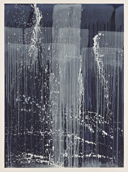 likeafieldmouse:  Pat Steir - Blue (2004) 