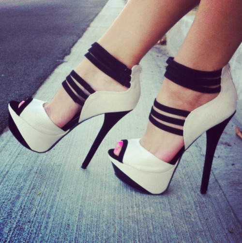 Strappy Snaky Platform Heels