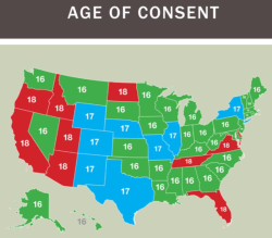 Bdsmpetplay: This Map Shows The “Age Of Consent” For All Usa States As Of 2013