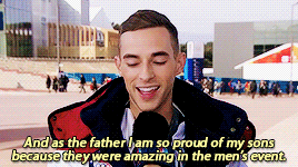 eggplantgifs:Gay dad Adam Rippon talking about his two Chinese-American sons, Nathan