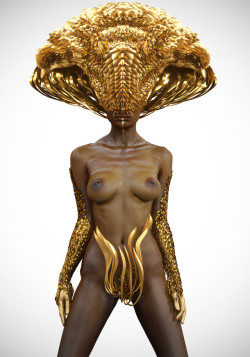 ohthentic:  nubiamancy: “Golden”, created by Piotr Rusnarczyk.  Nubiamancy currently has a crowdfunding campaign with the goal of creating short films based on content posted on our page.   Would you like to support? Click HERE   Oh