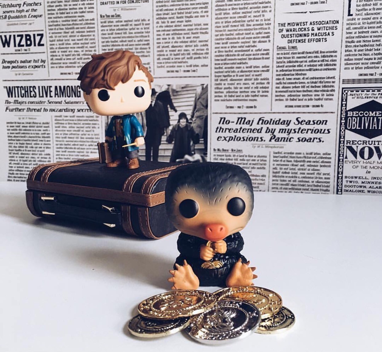 Mr.M â Love my niffler and newt funko pop