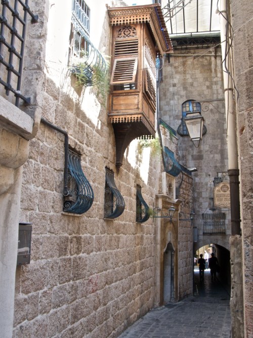 mideast-nrthafrica-cntrlasia:Narrow Street in the Armenian Quarter - Aleppo, Syria