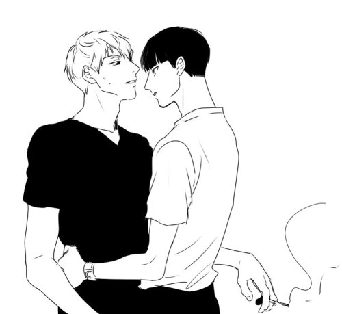 miss-cigarettes:  금연 프로젝트 ... || 역 [@gridhalfline]※Permission to upload this was given by the artist (©). **Please, favorite/retweet/follow to support the artist** [Please do not repost, edit or remove credits] 