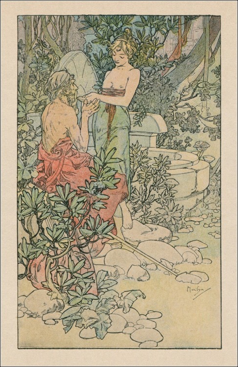 Illustrations by Alphonse Mucha for Anatole France’s Clio. Published by 1900 by Calmann Lévy. 