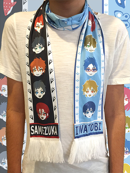 Porn Pics mojgon:New Haikyuu!! and Free! scarves are