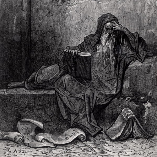 The Enchanter Merlin by Gustave Dore