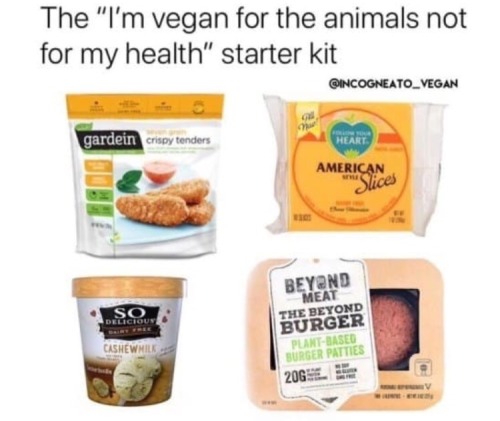 were-all-queer-here:I’m trying to be vegan for the health reasons but nobody’s perfect  love me some