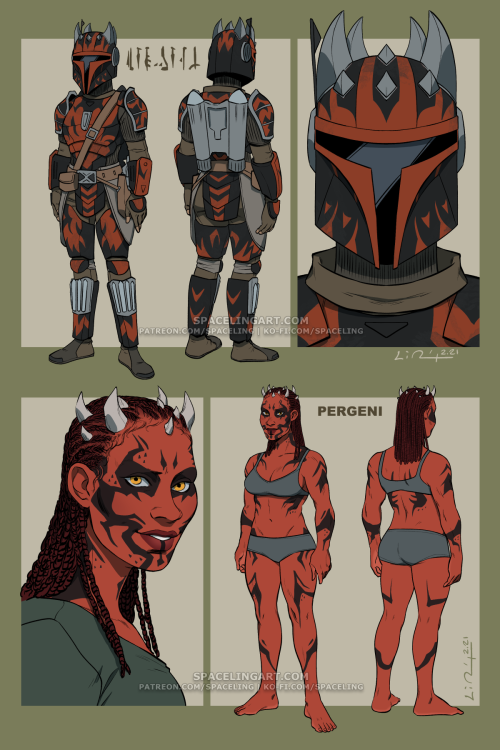 spacelingart: Pergeni Reference SheetCharacter design and reference sheet commission for lilithofsta