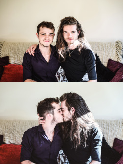 fuckyeahgaycouples:  This is me (llamanasty) and my boyfriend Adam on the right. We’ve been together two years and have just moved into our first house together. I am so lucky to have found someone so amazing :)  Awwww 😍So damn cute!