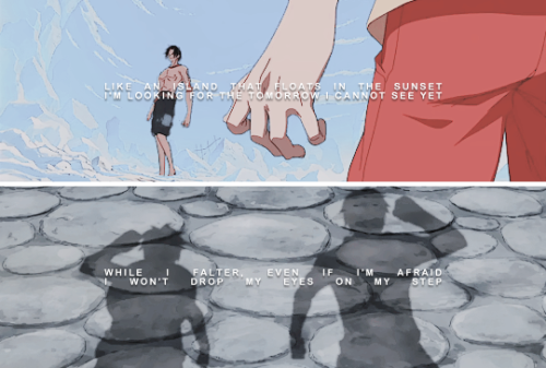 nicefandom:So let’s goWill never stopWon’t lose against the flow of timeI’ll keep getting back upBec