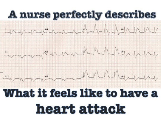 A nurse has heart attack and describes what she felt like when having one