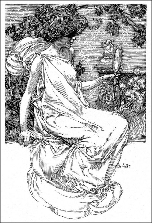 didoofcarthage:Illustrations by Franklin Booth for “Glimpses of Munich Life” by Rene Reinickepublish