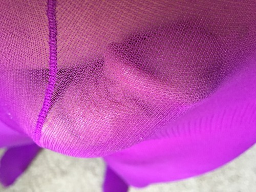 nylon–cock: My office attire today.  I have been gyrating in my office chair moving my sh
