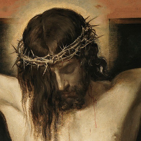 fyhcreepyreligiousart:Christ Crucified by Diego VelazquezDepicting the famous execution of Jesus, im