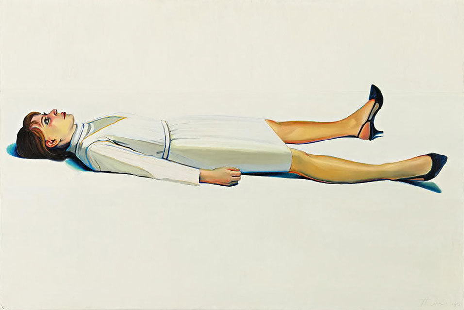 similargenius:  Wayne Thiebaud. Supine Woman. 1963. 