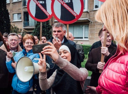 micdotcom:  Not all heroes wear capes. The woman in the photos is Zakia Belkhiri and though her Twitter account has since been deleted — the response online has been pretty encouraging.   Wow. Lol