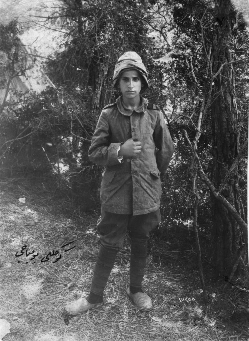 13-year-old volunteer bomber during the Gallipoli campaign, World War I
