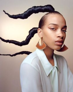 midnight-charm:    Nisaa Pouncey photographed by Rémi Lamandé for Vogue US November 2017Fashion Editor:  Clare ByrneHair:  Jawara Wauchope  Makeup:  Susie Sobol    