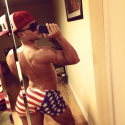 badniggjuju:  Tonight’s attire. HAPPY FOURTH