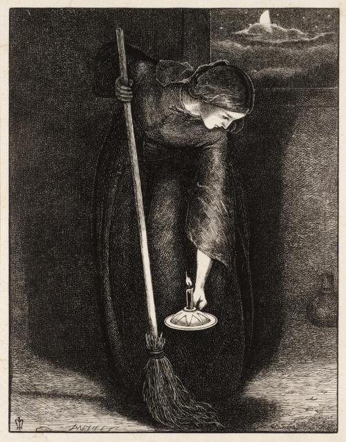 artist-millais: The Lost Piece of Silver, 1864, John Everett MillaisMedium: engraving,wood