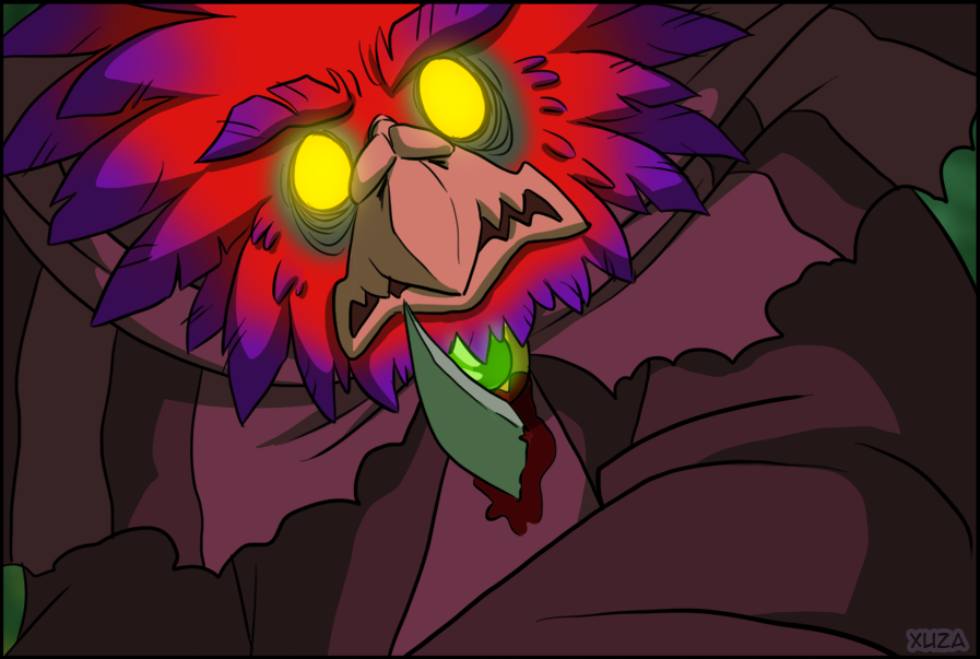xuza:  Something of a continuation of this comic…! After he lost his amulet, Vronaak