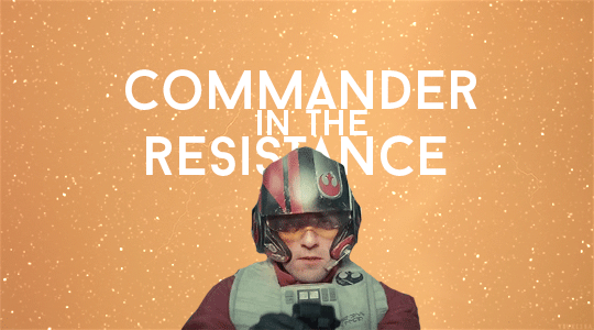 amyskhaleesi:  Poe Dameron is a commander in the Resistance’s Starfighter Corps and one of Lei