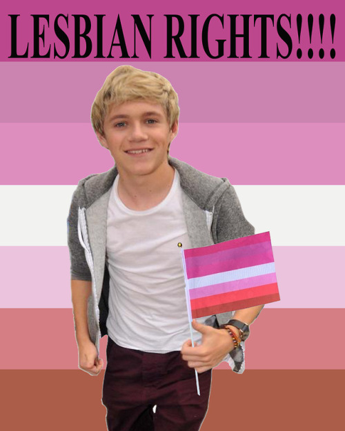 One Direction said lesbian rights!!