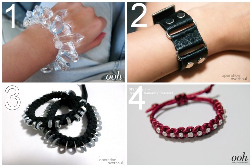 My Favorite DIY Bracelet Tutorials from Operation Overhaul.Chandelier Bead Bracelet Tutorial.Leather