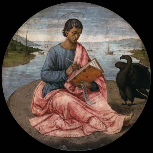 St. John the Evangelist on the Island of Patmos, 1485, Domenico GhirlandaioMedium: panel,tempera