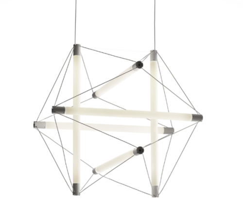 Ingo Maurer, Light Structure, 1970/2013. LED acrylic pendant lamp, Germany. PhotoSource 2