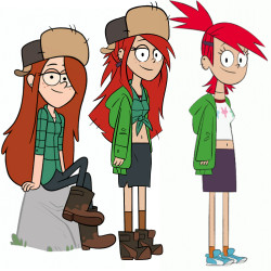 A Combination Of Wendy From Gravity Falls And Frankie Foster From Foster&Amp;Rsquo;S