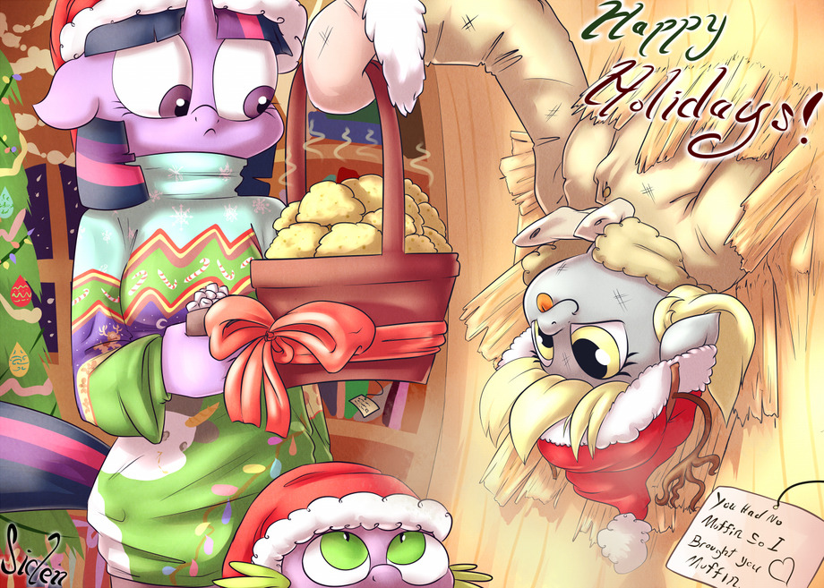 twilightsparklesharem:  Uh…thanks? (via A Christmas Derp by Siden &lt; Submission