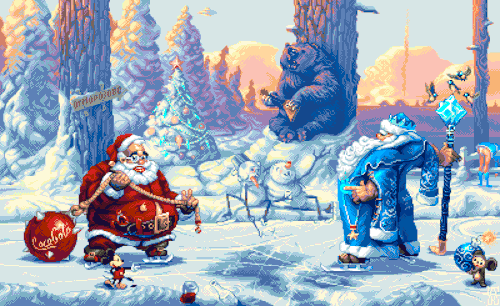 retronator:  Before I get over a year behind on posting Pixel Joint’s monthly top 10, here’s Pixel Joint Top Pixel Art - December 2016. Artists and artwork titles and ranks as always on the link.