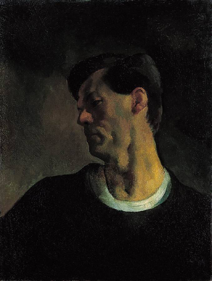 le-desir-de-lautre:  Szőnyi István (Hungarian, 1894-1960) Self-portrait 1921 Oil