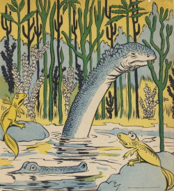 nemfrog: “Life gradually moved from the sea to the land.” Children’s science book. 1947.