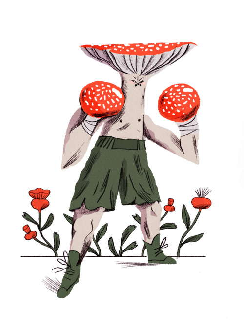 pixel-panda: character design challenge - mushroom fighter