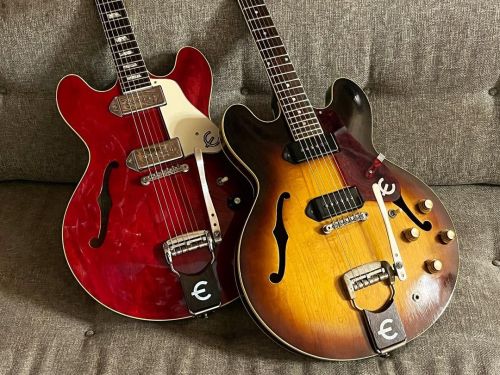 Effectively bookending Epiphone Casino production at Gibson’s Kalamazoo, MI factory, a real da