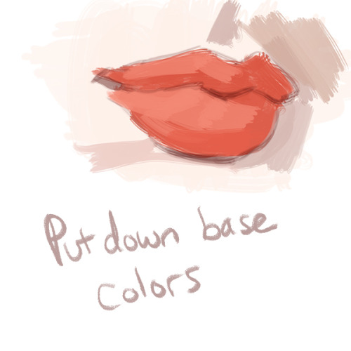 itsprecioustime:Here’s a mini lip-painting tutorial for that anon.  IMO hard vs soft edges is the im