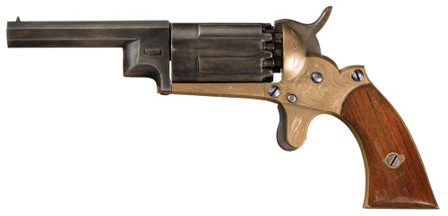 machiavellianfictionist: In 1859 John Walch patented a revolver design with a cylinder that would al