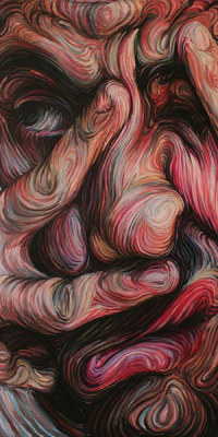 asylum-art:  Swirling, Psychedelic Self-Portraits