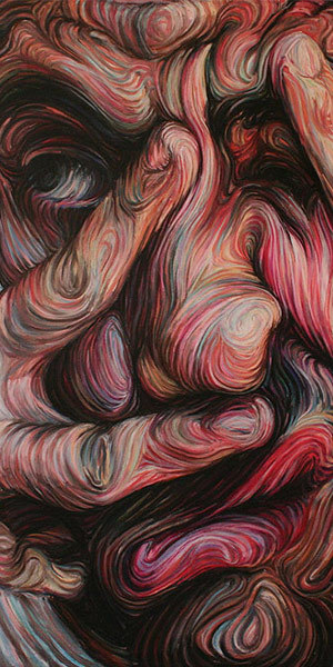 Sex asylum-art:  Swirling, Psychedelic Self-Portraits pictures