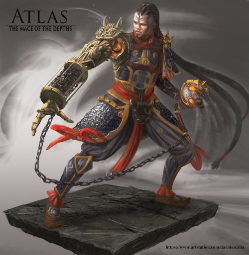 Atlas, the mace of the depths - Character Concept by Davide ScaliaArtist commentary: “Inspired by Ep