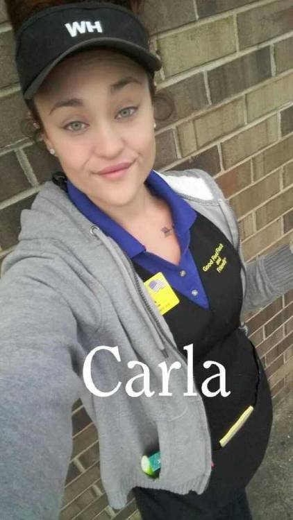 exposureking:Carla is a hot slut from Clarksville Tennessee and works at Waffle House pop in and say