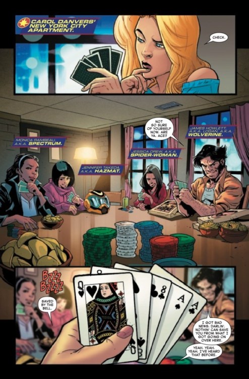oxymitch: A preview of Captain Marvel #17 CAPTAIN MARVEL #17 DEAD MAN’S HAND! It’s poker night at